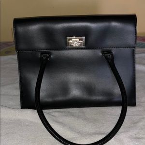 Black Leather Kate Spade Bag